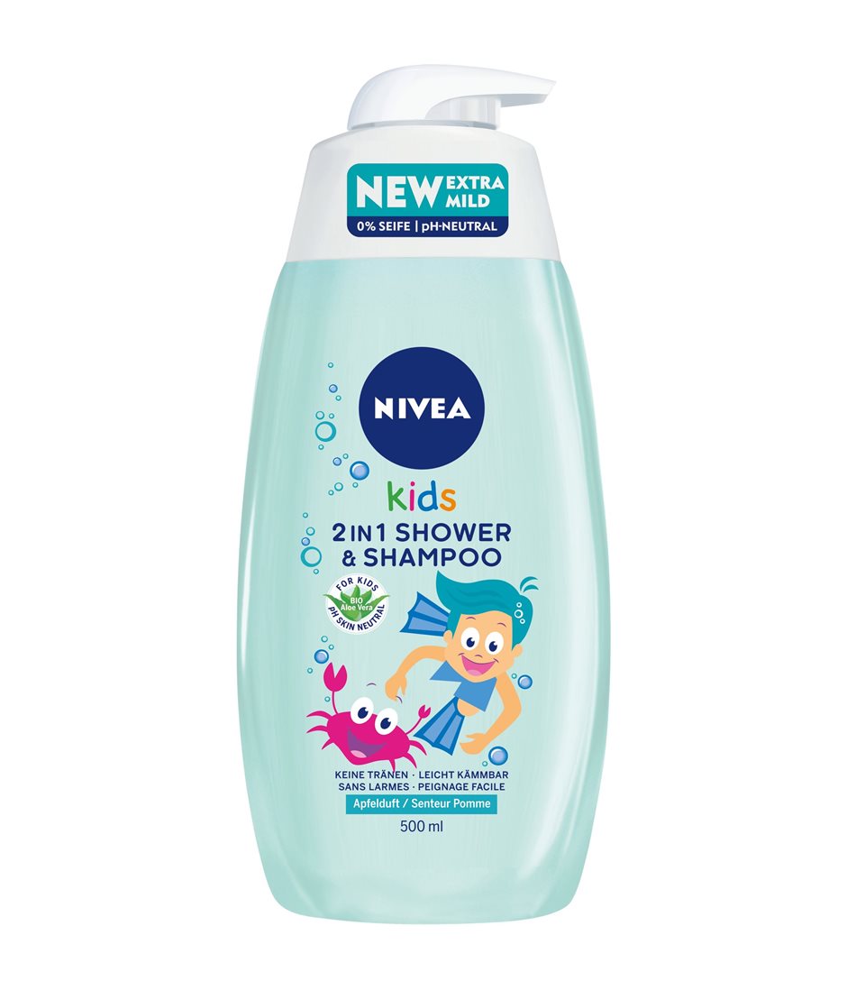 Nivea Kids 2in1 Duschgel Shampoo Das Pflegende Duscherlebnis