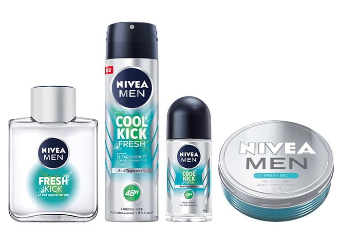 Die neue NIVEA MEN Cool Kick Fresh Range