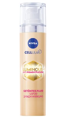 NIVEA CELLULAR LUMINOUS630® Getöntes Fluid SPF20 2-Fach Wirkung